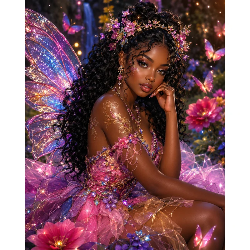 True Sparkle Enchanted Fairy Portrait diamond painting kit Cleveland
